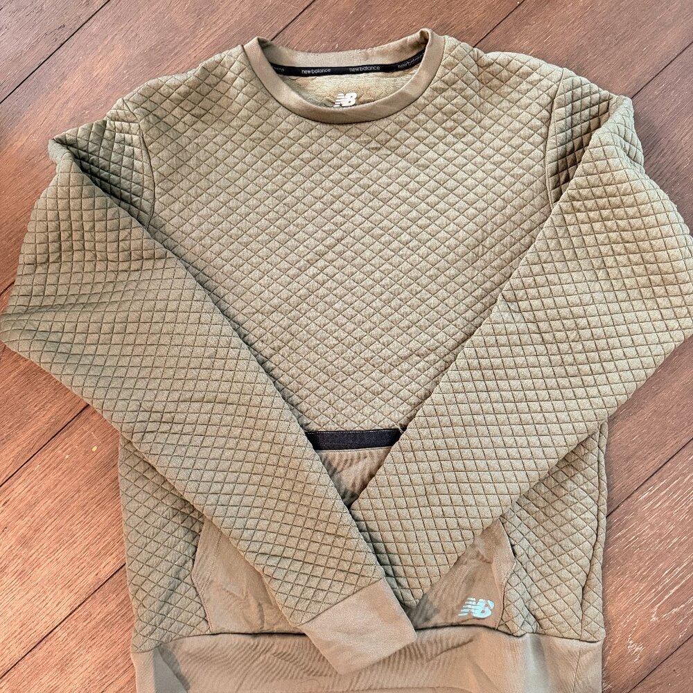 Men's New Balance Sweatshirt- Size Medium- Olive Green